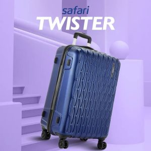 Safari Expedition Large Suitcase Bag – 28 Inch, Hard Shell, 360° Wheels (Navy Blue)