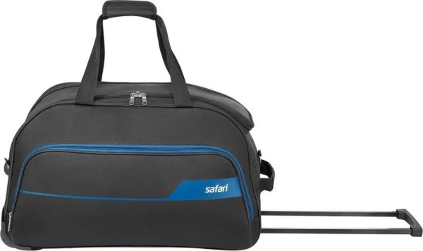 Safari Strolley Duffel Bag 65 cm, Expandable, Water-Resistant Black - Image 2